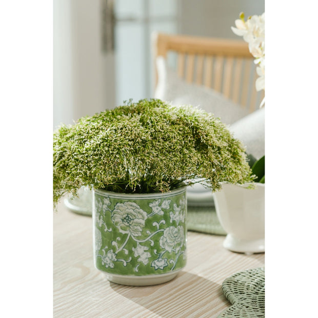 chinoiserie pot planter Sea Green Chinoiserie Petite Planters