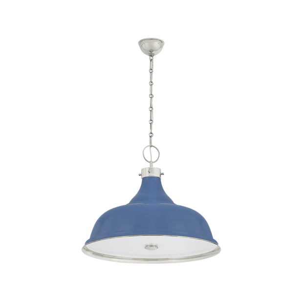 Painted No.1 Pendant - Blue