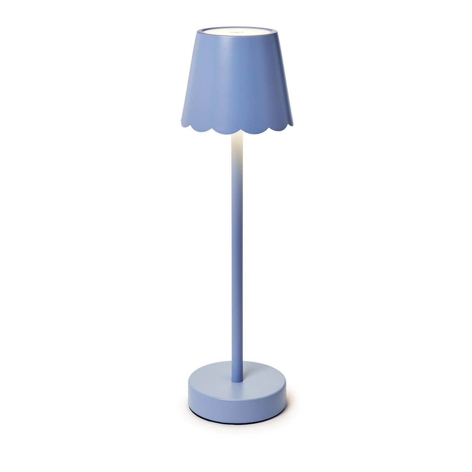 Blue Scallop Cordless Lamp