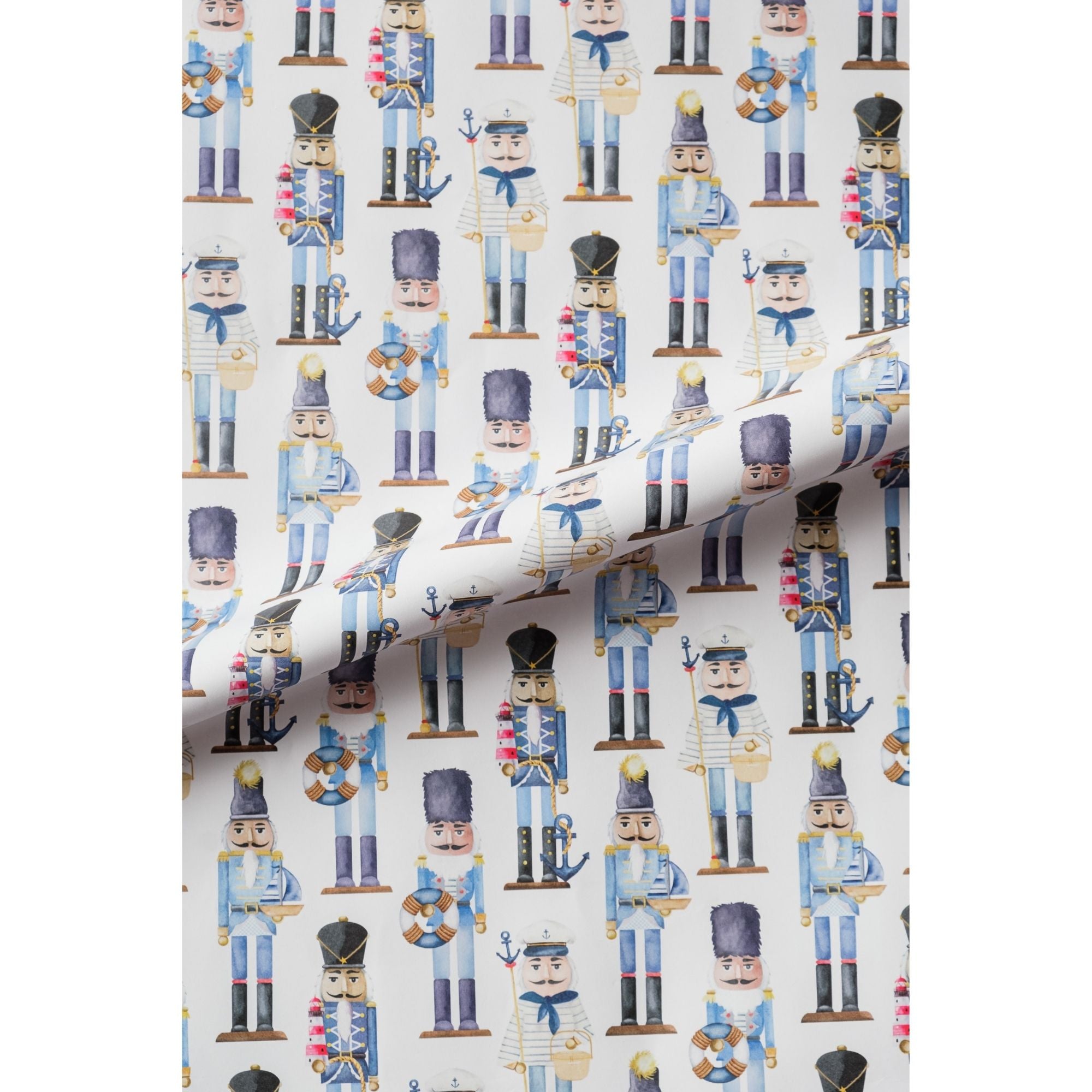 Nautical Nutcracker Gift Wrap Roll - Set of 2