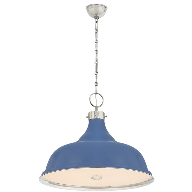 Painted No.1 Pendant - Blue