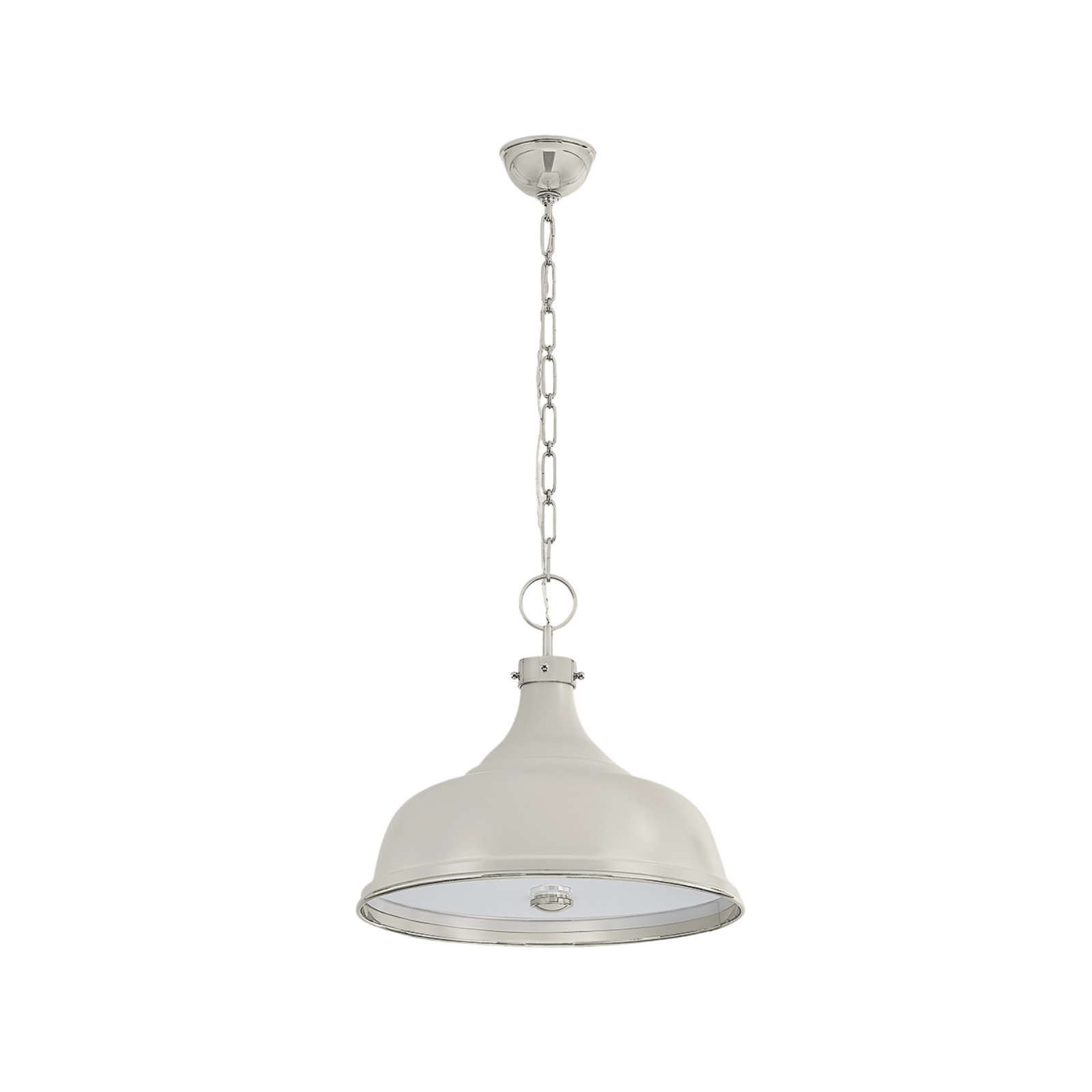 Painted No.1 Pendant - Ivory