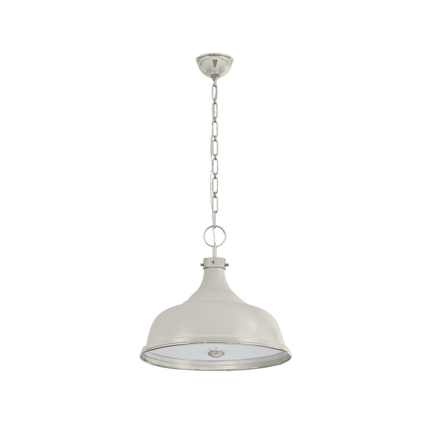 Painted No.1 Pendant - Ivory