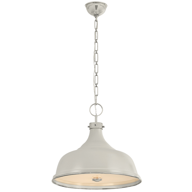 Painted No.1 Pendant - Ivory