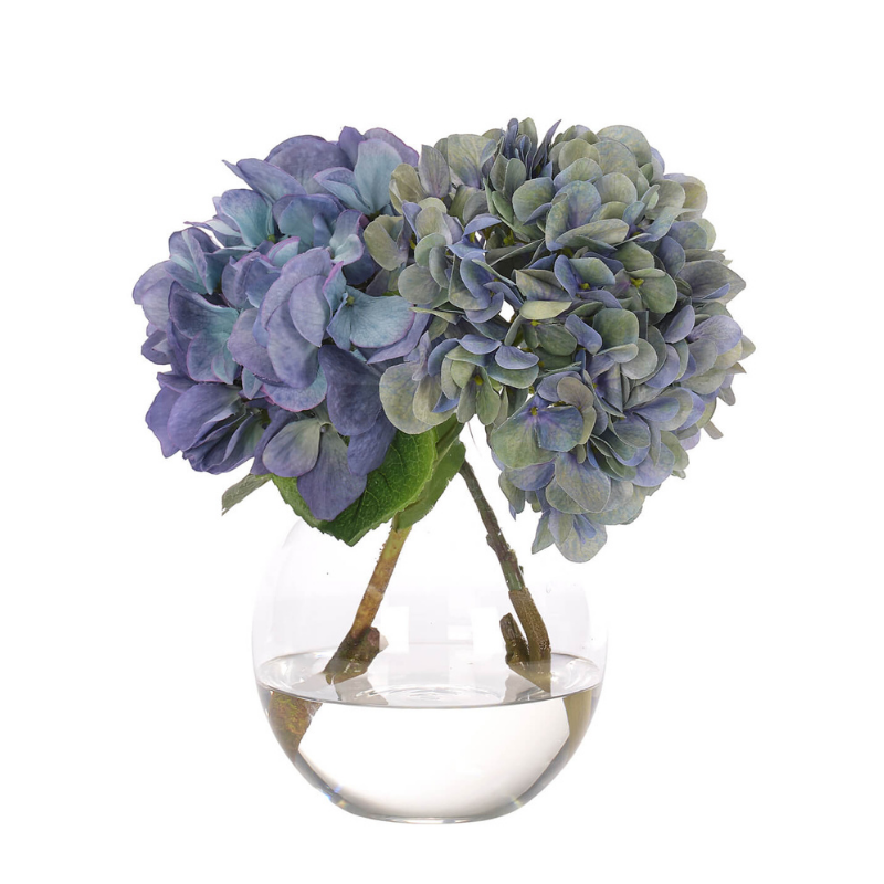 Blue Hydrangea Faux Arrangement