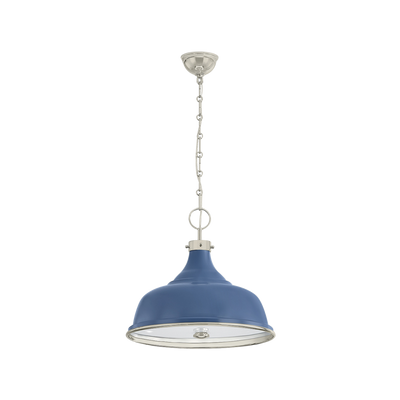 Painted No.1 Pendant - Blue