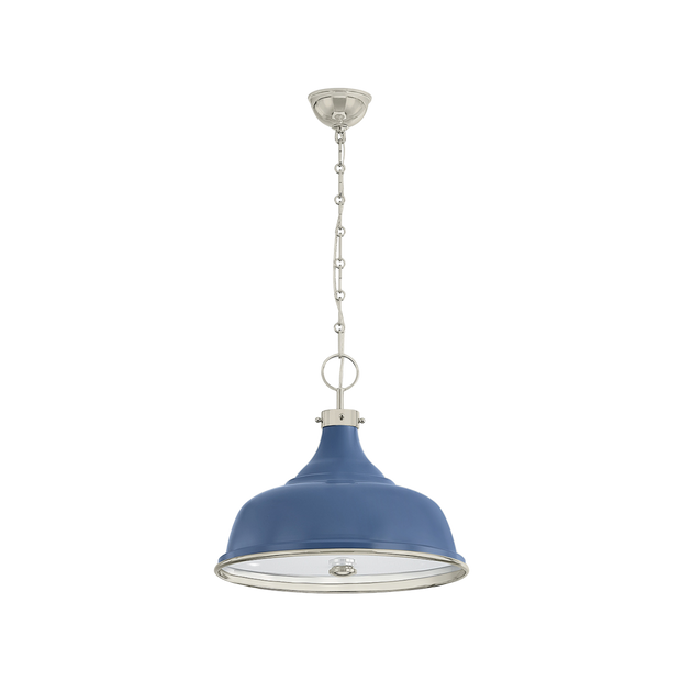 Painted No.1 Pendant - Blue