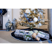 Cailíní Coastal Velvet Christmas Tree Skirt - Navy Blue