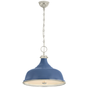Painted No.1 Pendant - Blue