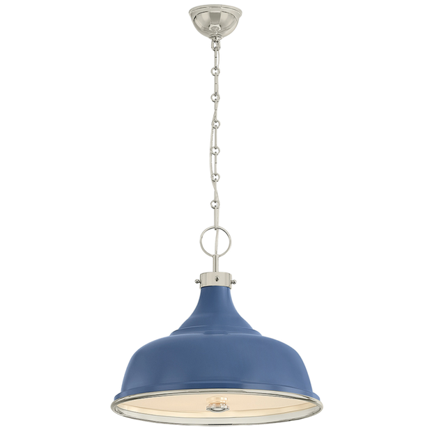 Painted No.1 Pendant - Blue