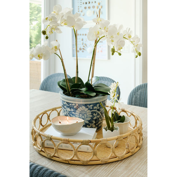 Antiqued Peony Planter