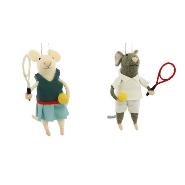 The Tennis Pros Plush Ornament - Set of 2