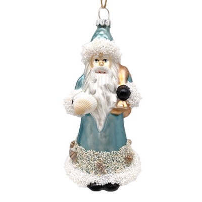 Coastal Santa Ornament