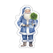 Blue Santa Gift Tag