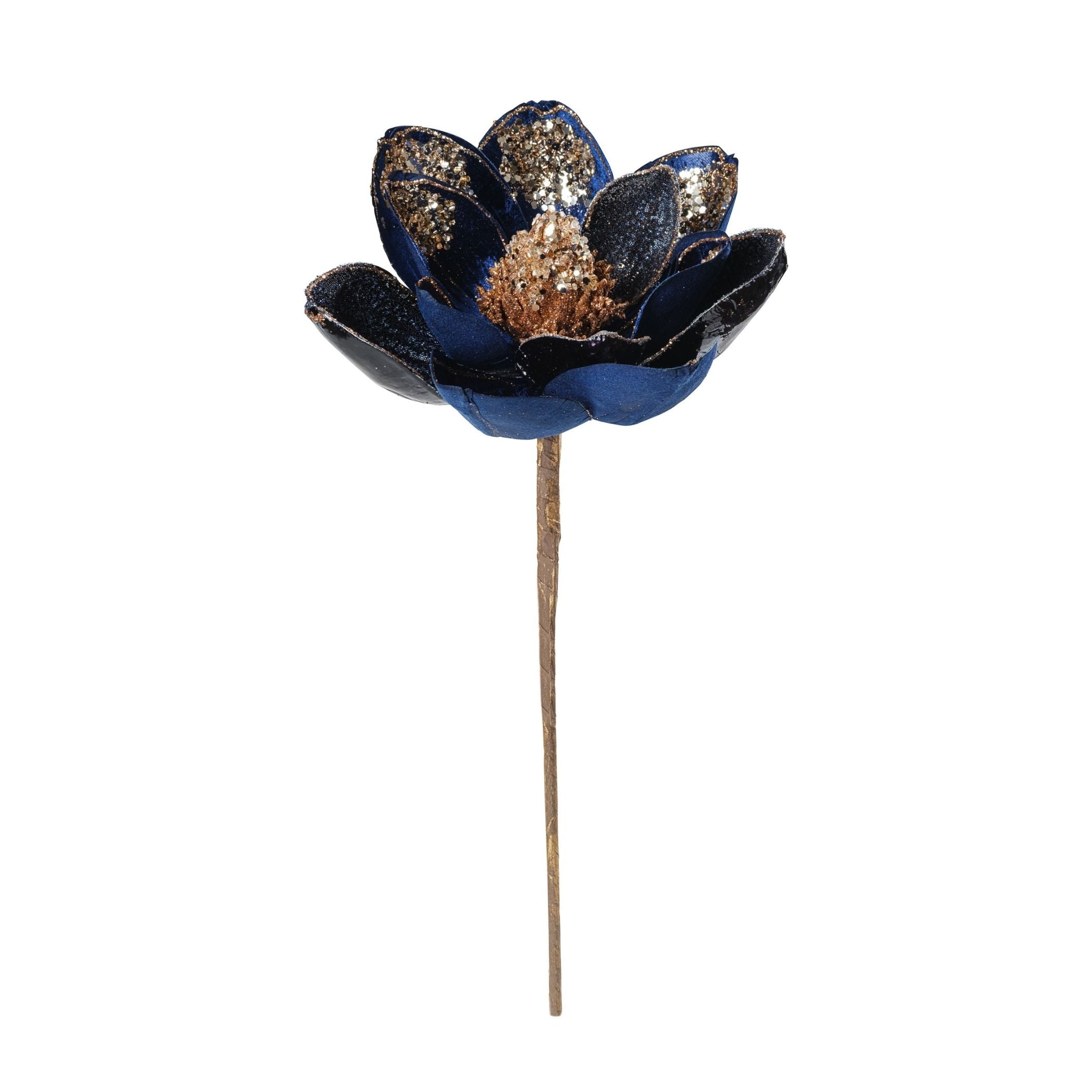Navy Blue Magnolia Tree Stem - Set of 6