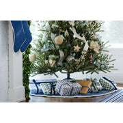 Cailíní Coastal Velvet Christmas Tree Skirt - Dusty Blue