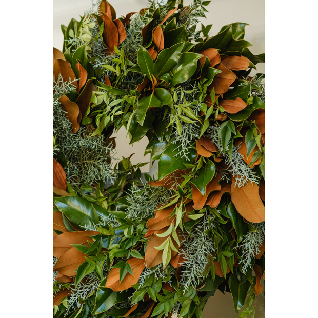 Limited Edition Coastal Magnolia Live Wreath