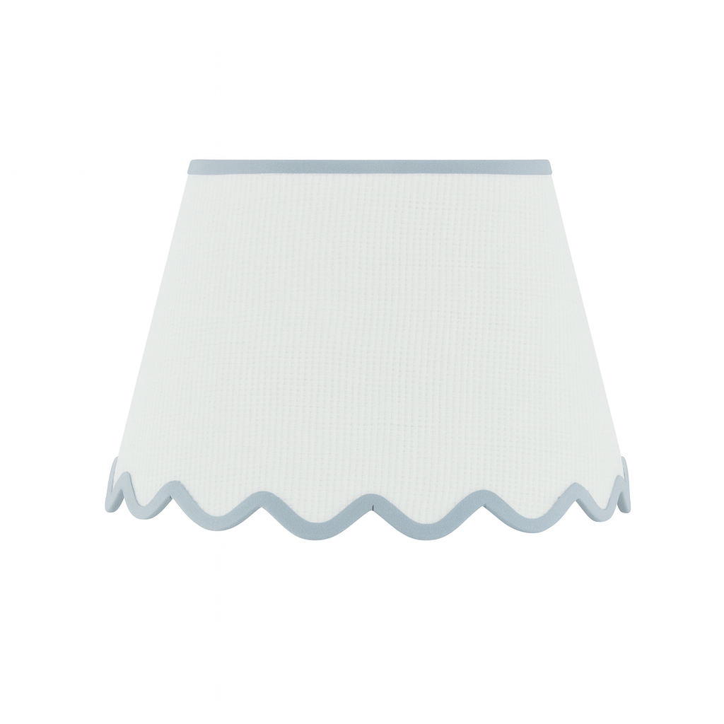 Raffia Scallop Shade - Blue