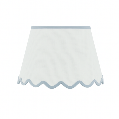 Raffia Scallop Shade - Blue