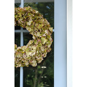 Antiqued Hydrangea Faux Wreath