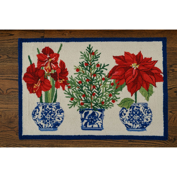 Holiday Chinoiserie Hook Rug