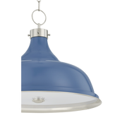 Painted No.1 Pendant - Blue