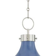 Painted No.1 Pendant - Blue