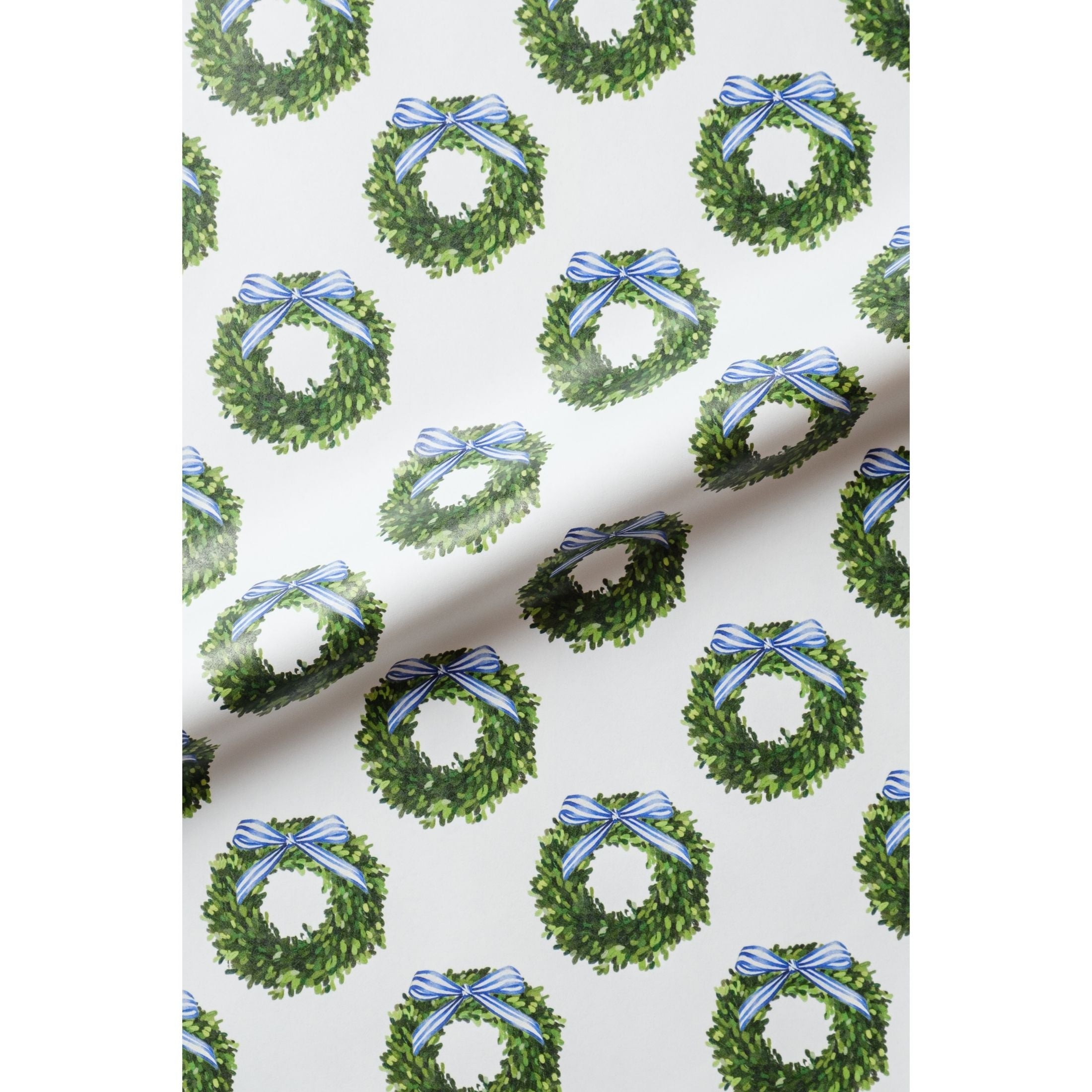 Boxwood Wreath Gift Wrap Roll - Set of 2