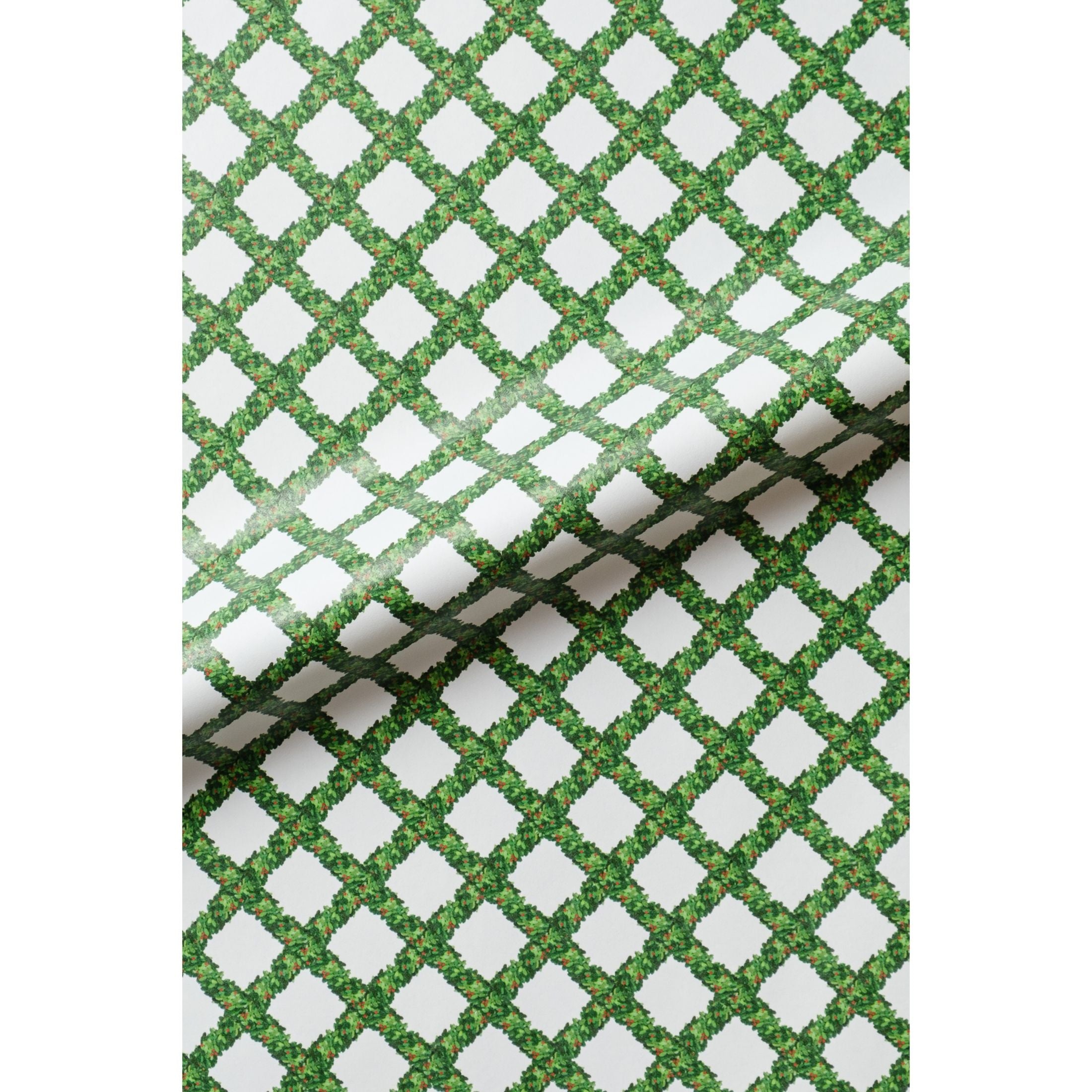 Boxwood Lattice Gift Wrap Roll - Set of 2