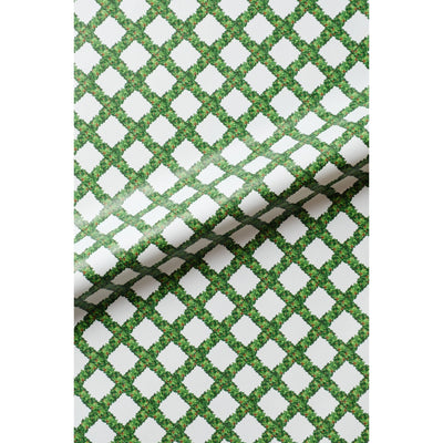 Boxwood Lattice Gift Wrap Roll