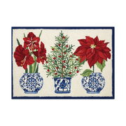 Holiday Chinoiserie Hook Rug