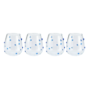 Blue Confetti Tumbler - Set of 4