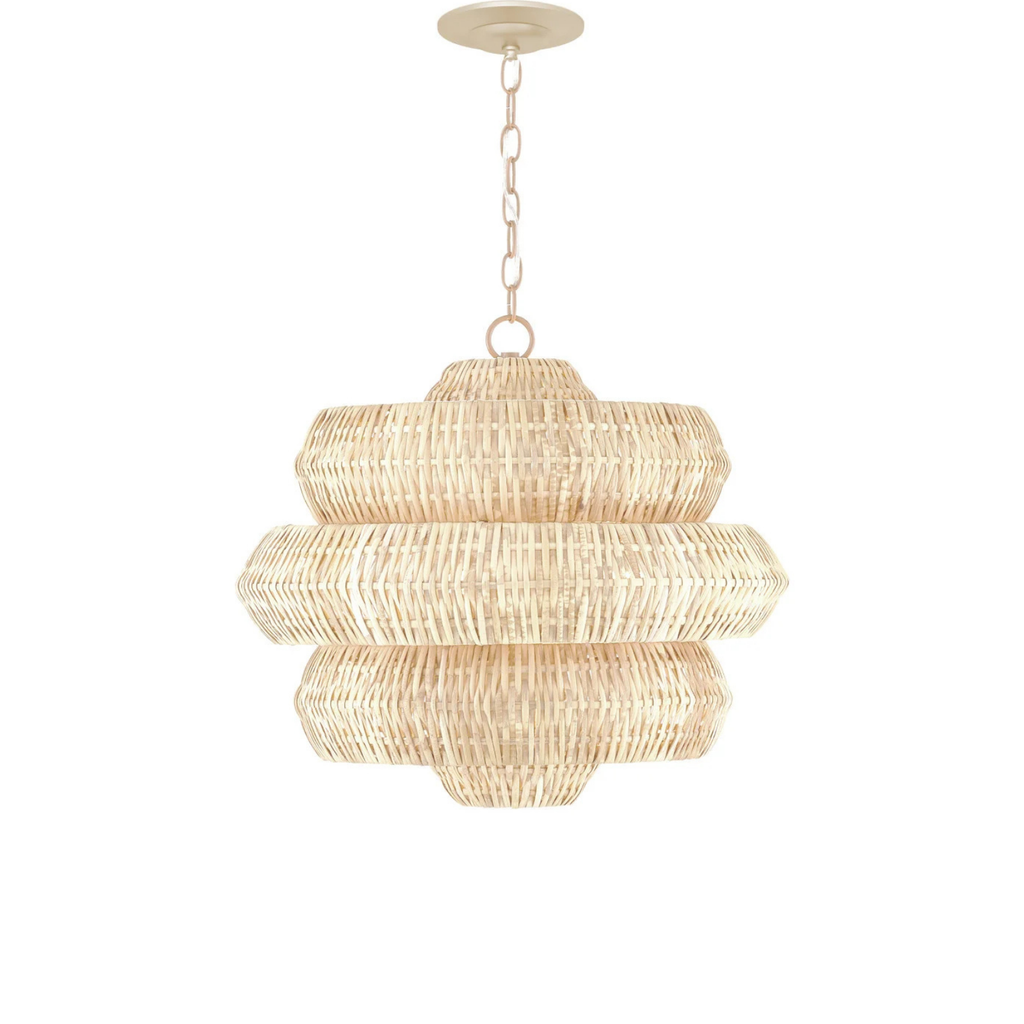 Antibes Small White Chandelier by Cailini Coastal