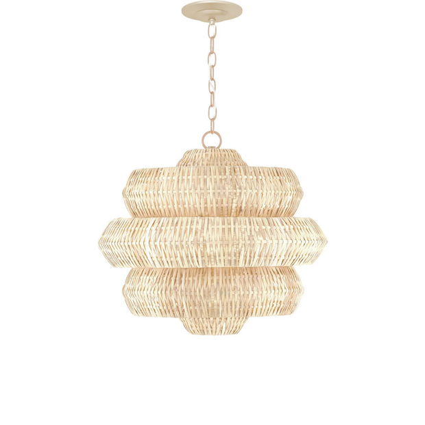 Antibes Small White Chandelier