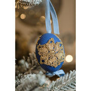 Silent Night Egg Ornament - Set of 3