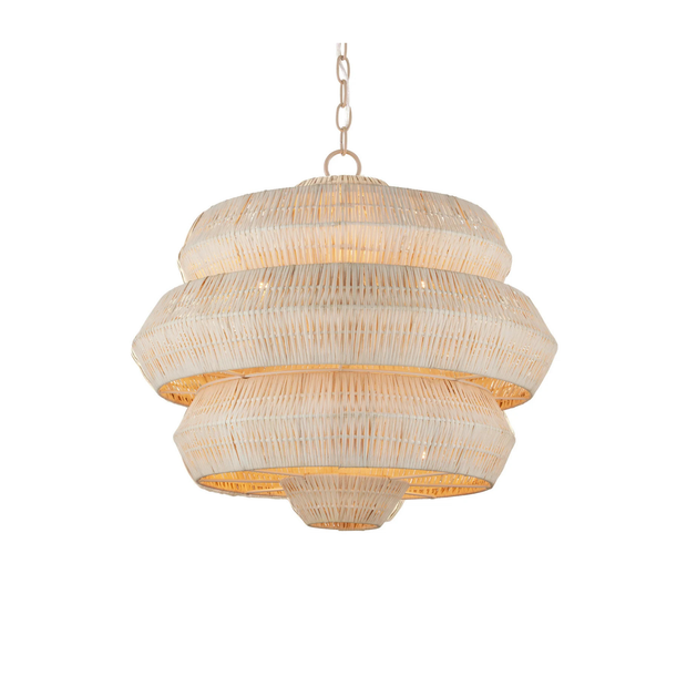 Antibes Small White Chandelier