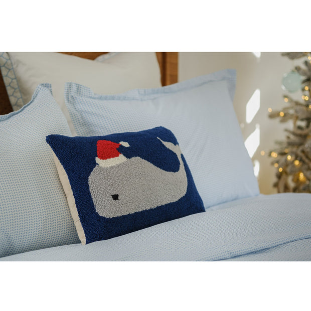 Christmas Whale Hook Pillow