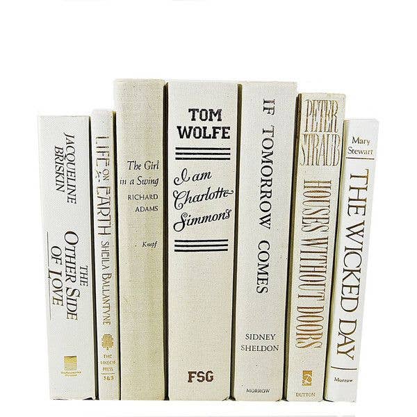 Sandy Hued Decorative Book Bundle