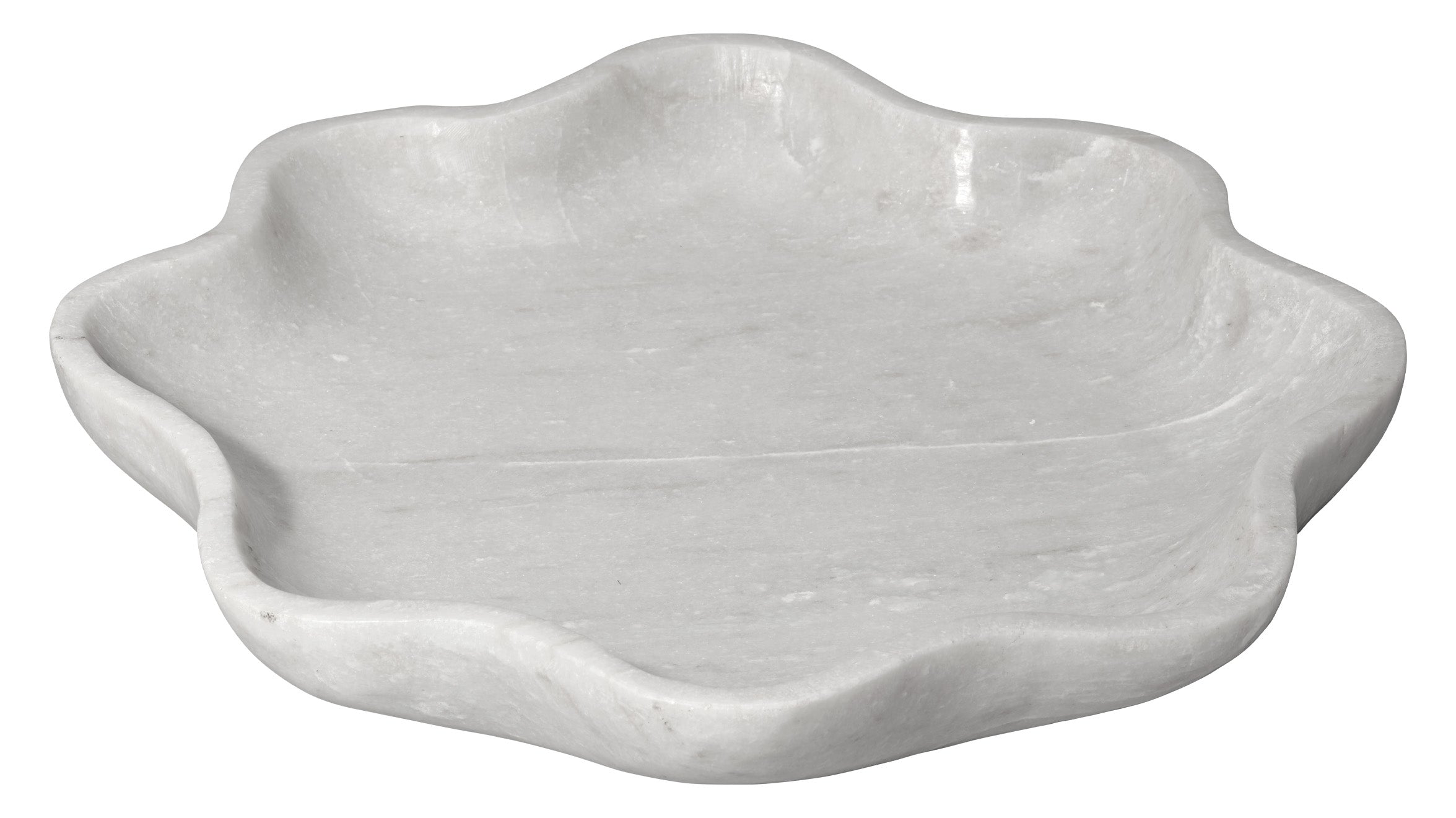 Wavy Marble Decorative Bowl