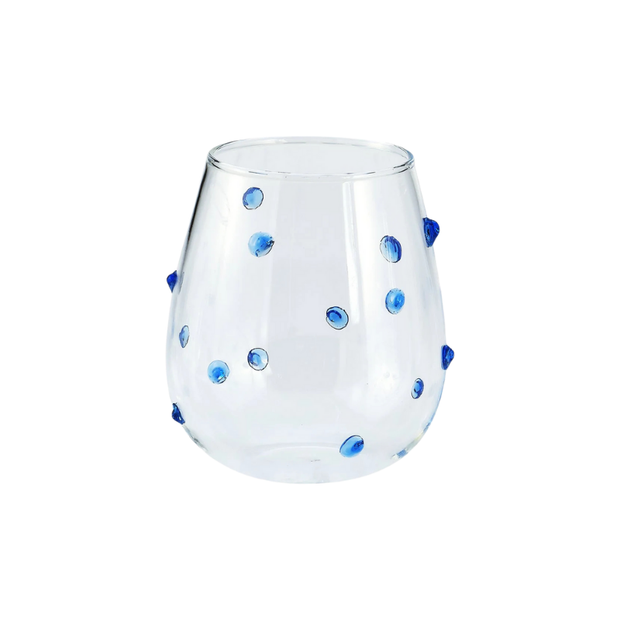 Blue Confetti Tumbler - Set of 4