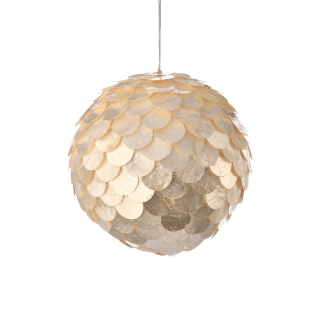 Capiz Scallop Ornament - Set of 2
