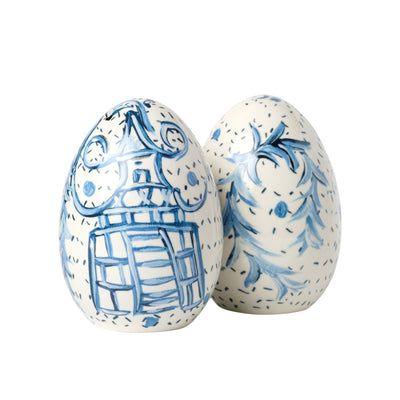 Chinoiserie Decorative Egg - Set of 2