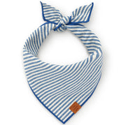 Lake Blue Stripe Summer Dog Bandana