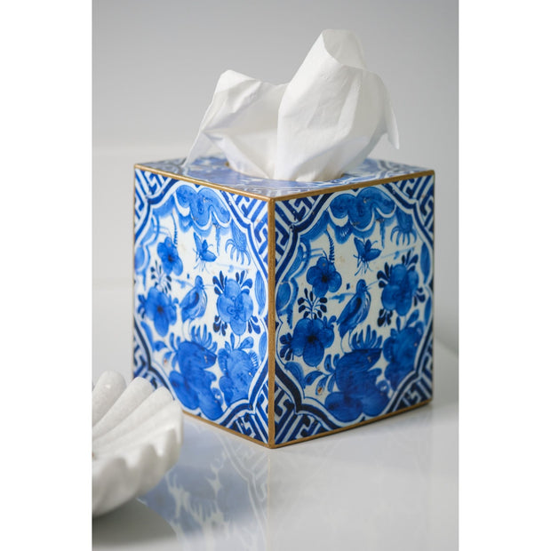 Delft Blue Tissue Box Cover