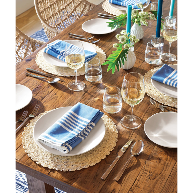 Sailor Stripe French Blue Napkin - Set of 4