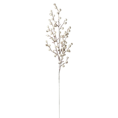 Winter White Berry Tree Stem - Set of 12