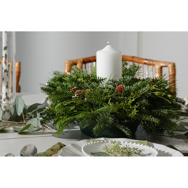 Live New England Holiday Pillar Centerpiece