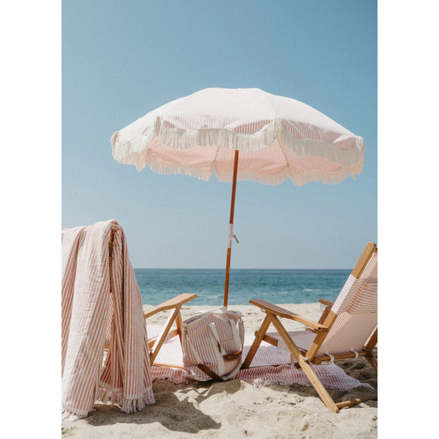 Beach Umbrella - Pink Stripe