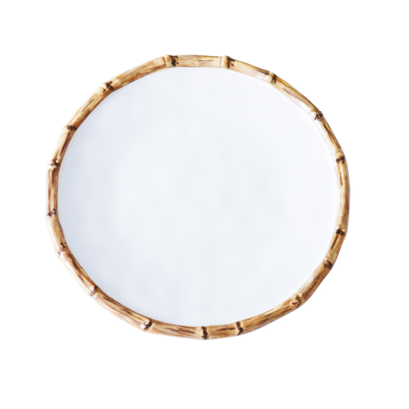 Bamboo Melamine Plate - Set of 4