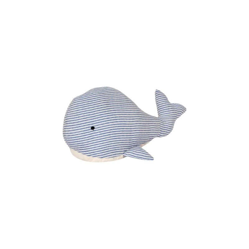 Stripe Whale Door Stop